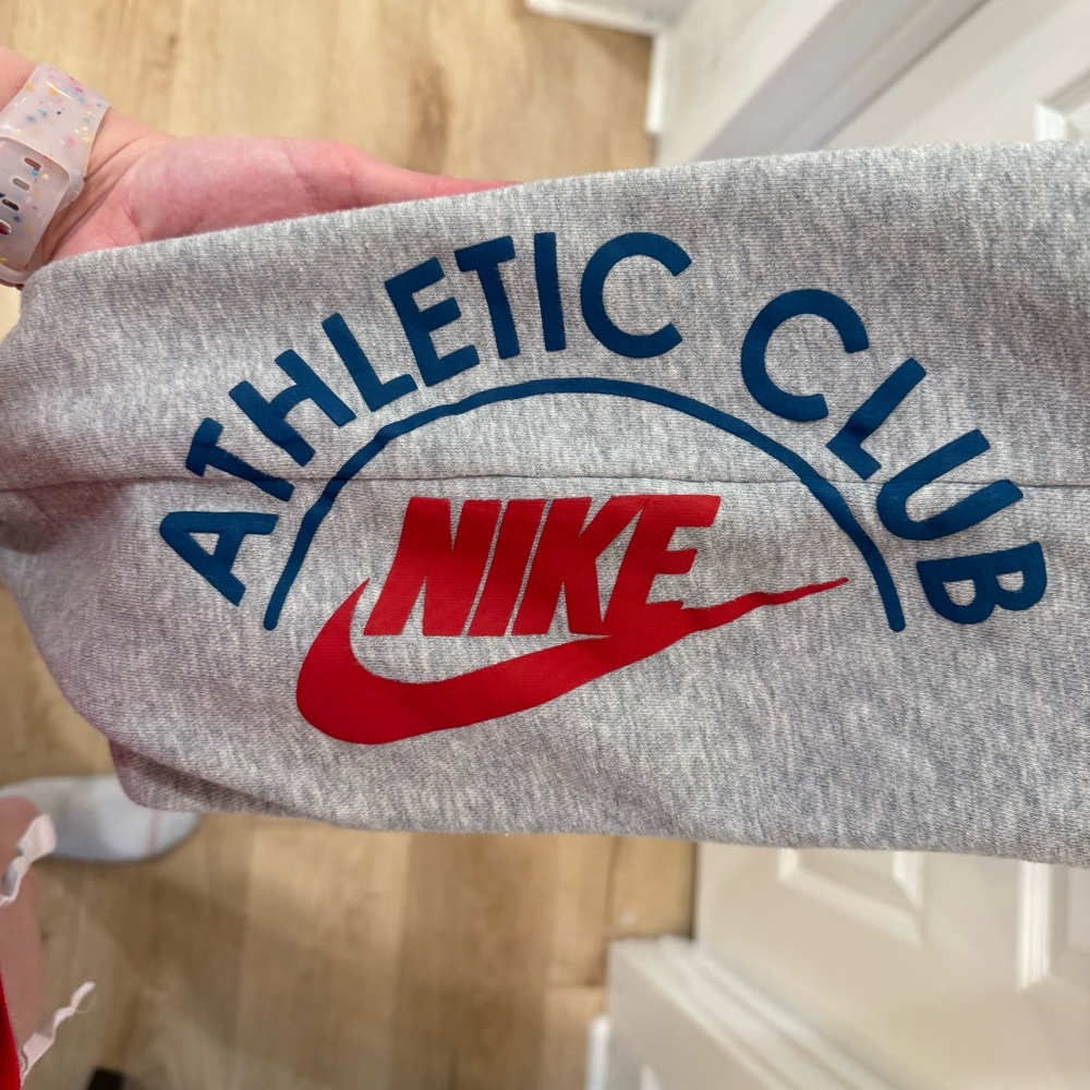 Nike Athletic Club Grey Fleece Joggers Vintage Retro Small - Picture 5 of 11